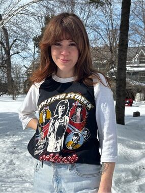 1981 The Rolling Stones Tattoo You Tour T-Shirt Raglan Design